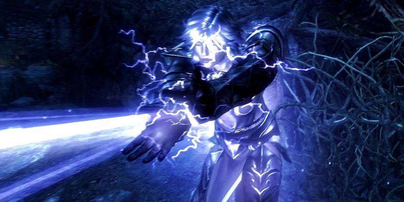 Mage channeling lightning