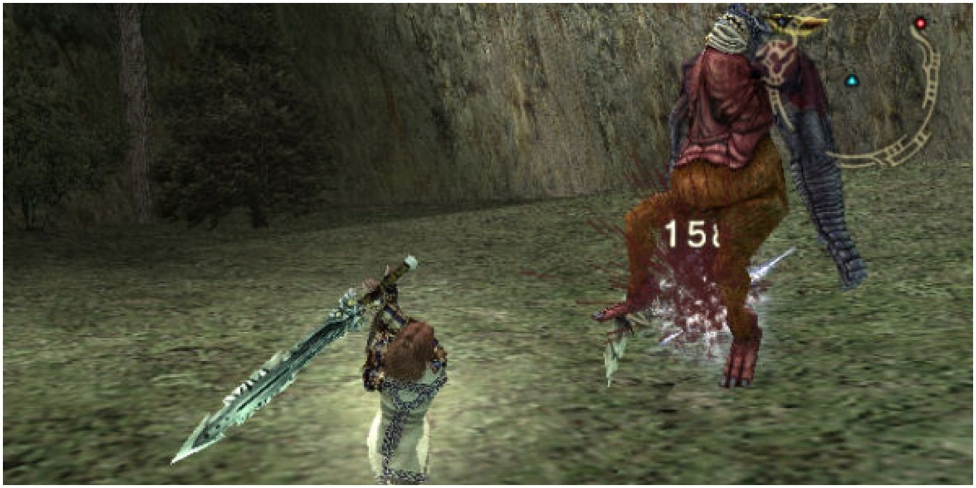 A gameplay screenshot from Drakengard 2
