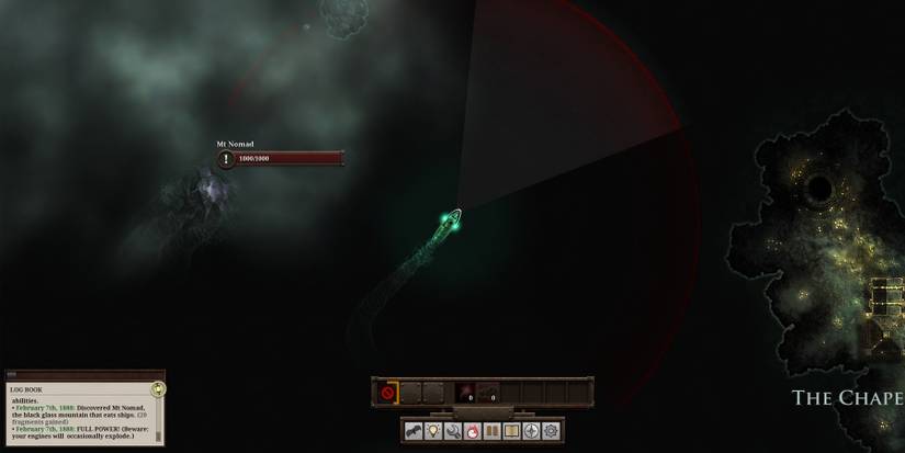 ship between mt. nomad and chapel of lights