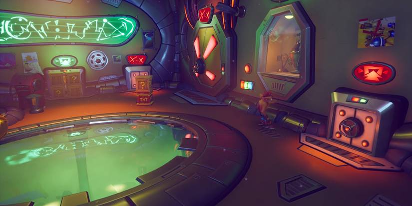 N Tropy’s Trophy room in Crash Bandicoot 4