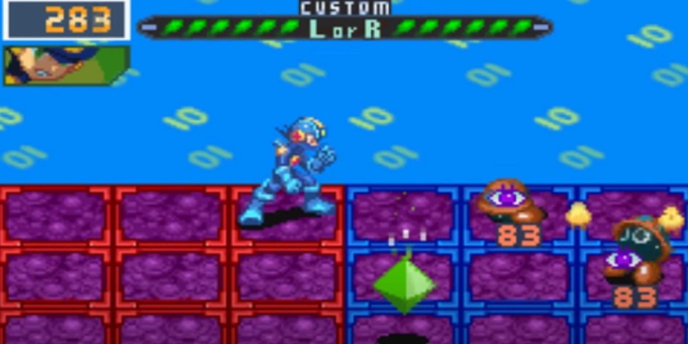 A battle in Mega Man Battle Network 5