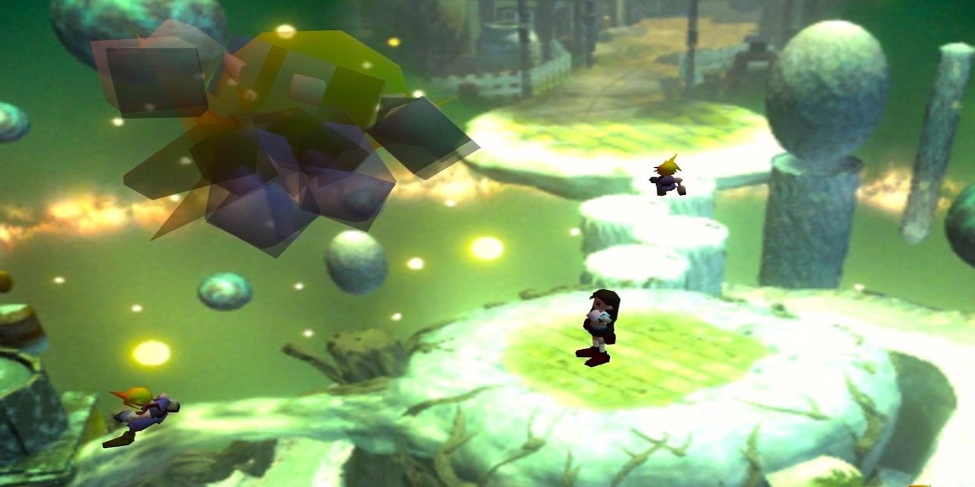 A gameplay screenshot from Final Fantasy VII