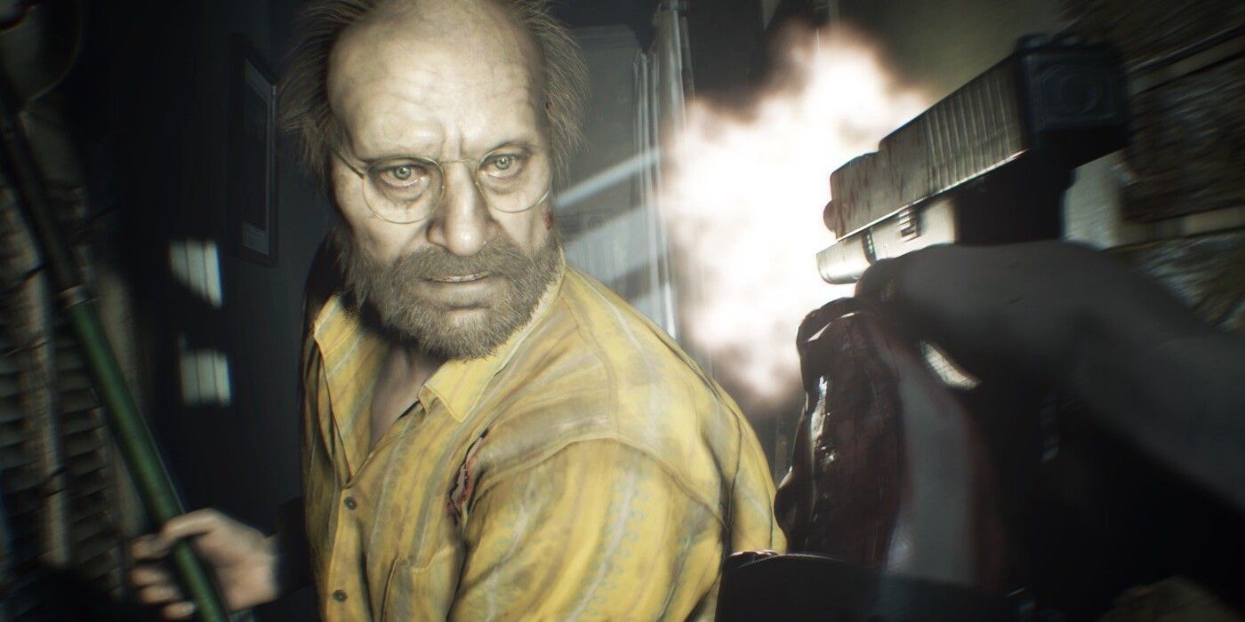 A gameplay screenshot of Resident Evil VII