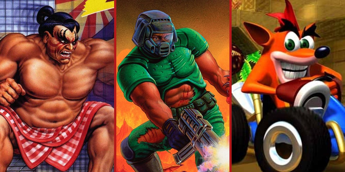 Street Fighter II, Doom and Crash Team Racing