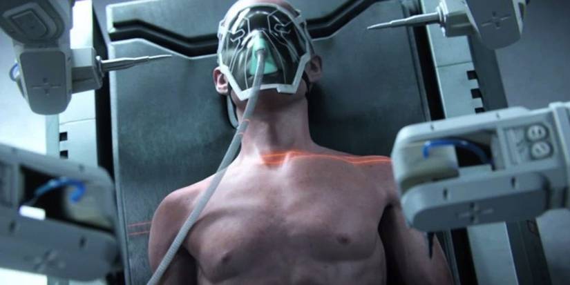 A Spartan recruit undergoing augmentation - 4 - Halo Spartan Program Facts