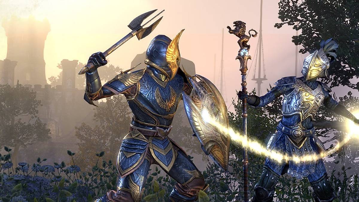 A Templar with a healing spell