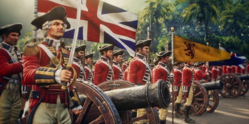 Age Of Empires 3 British Army Redcoats And Cannons
