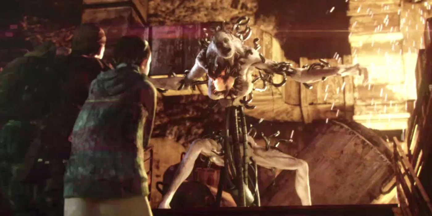 Fighting Alex Wesker in RE Revelations 2 - Events Between RE5 and RE6