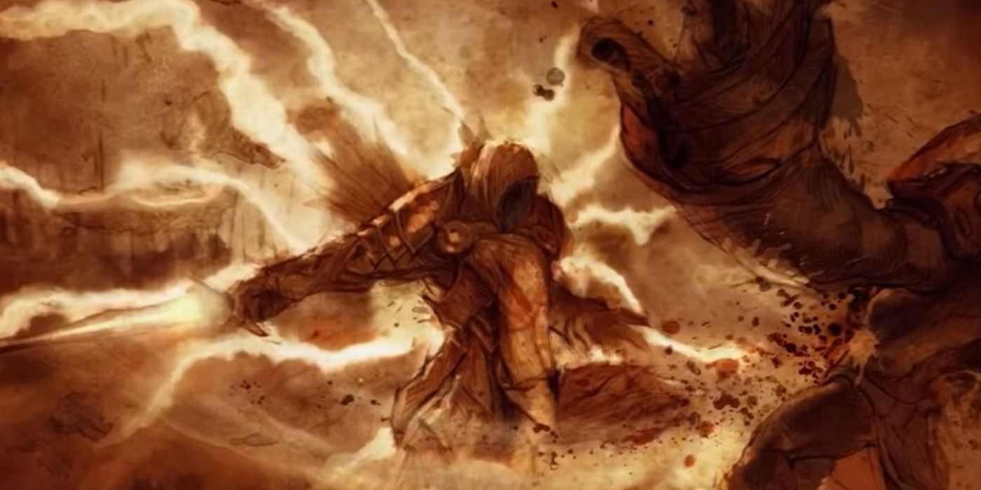 An Angel fighting a Demon in the Eternal Conflict - Diablo Nephalem Trivia