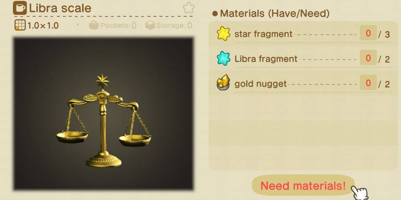 Animal Crossing Libra Scales