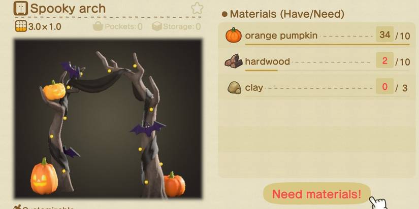 Animal Crossing Spooky Arch