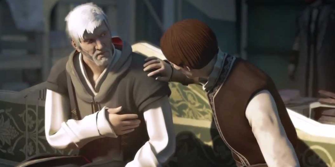 Screenshot Assassin's Creed Embers Ezio Death On Bench