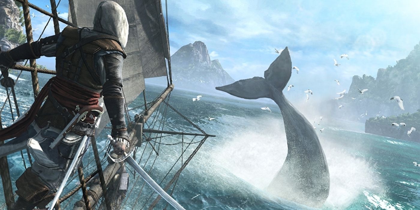 Promo Shot Assassin's Creed IV Black Flag Edward Kenway Whale