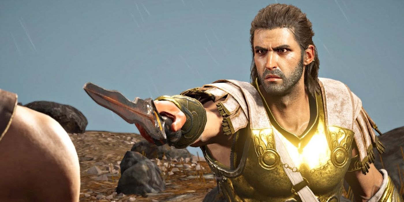 Screenshot Assassin's Creed Odyssey Alexios as Deimos with Sword