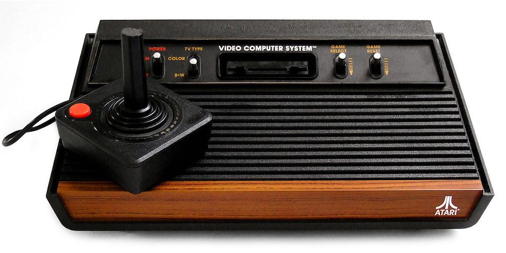 Atari 2600 console with joystick