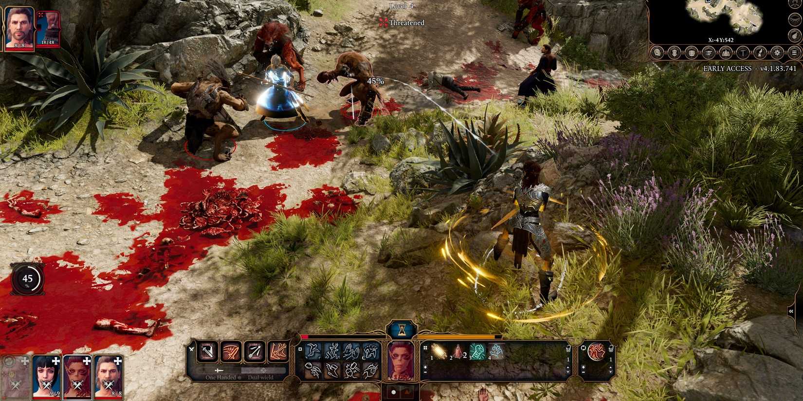 Baldur's Gate 3 environmental hazard including blood.