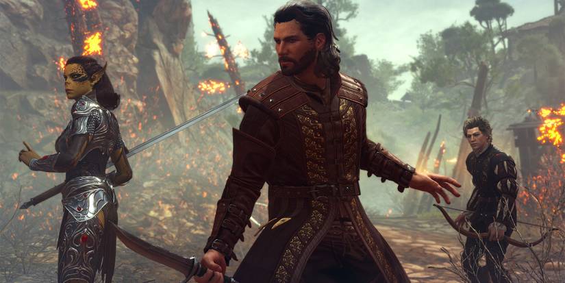 Baldur's Gate 3 party prepared for combat.