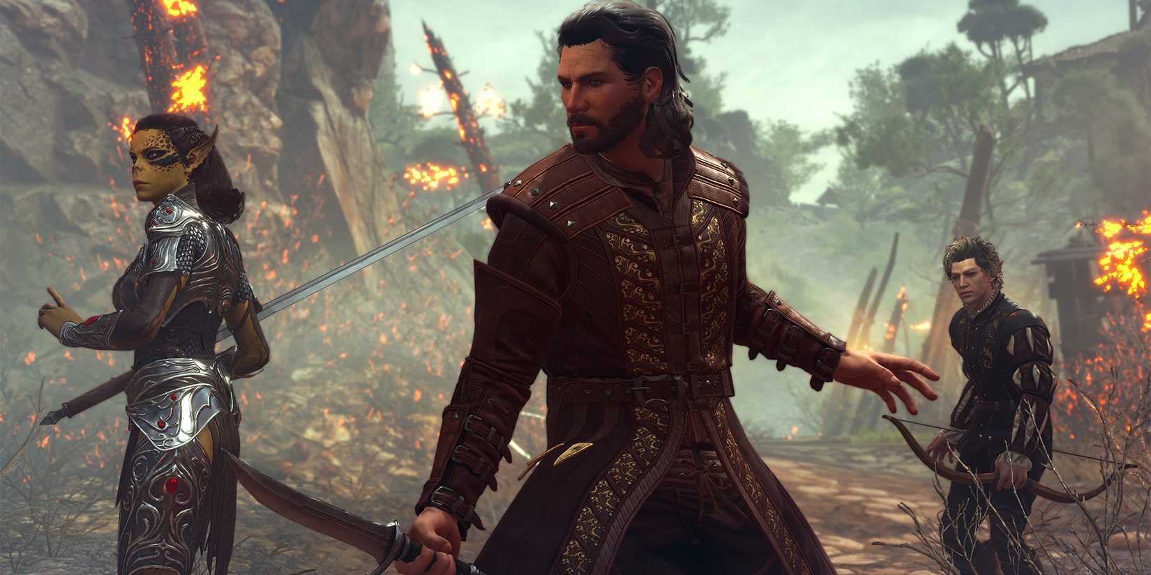 Baldur's Gate 3 party prepared for combat.