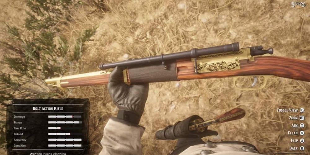 Характеристики винтовки с болтовым затвором Red Dead Redemption 2