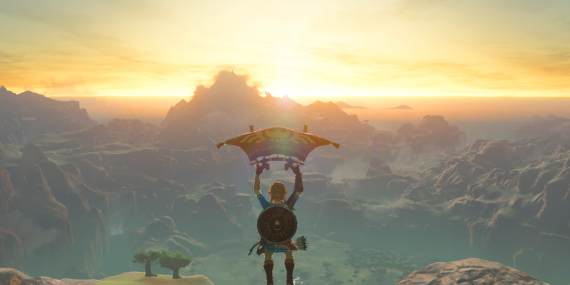 link with paraglider breath of the wild
