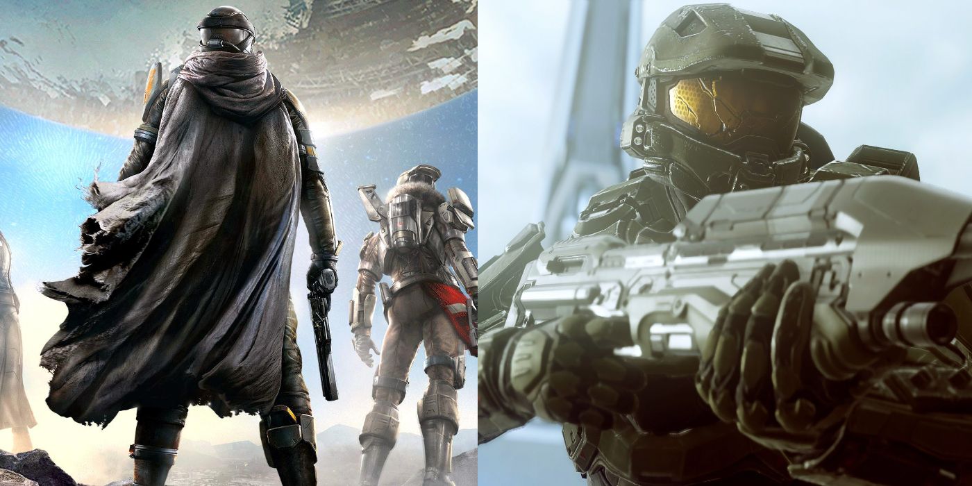 (Left) Destiny promotional image (Right) Promotional image of Master Chief