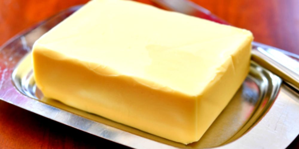 A plate of butter