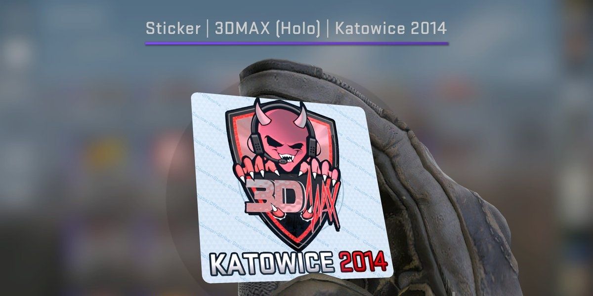Counter Strike Global Offensive 3DMAX Sticker.