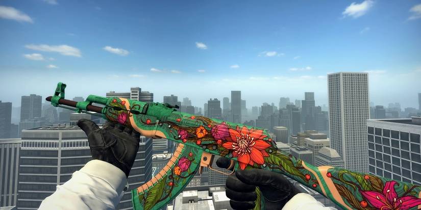 CSGO AK-47 Wild Lotus skin.