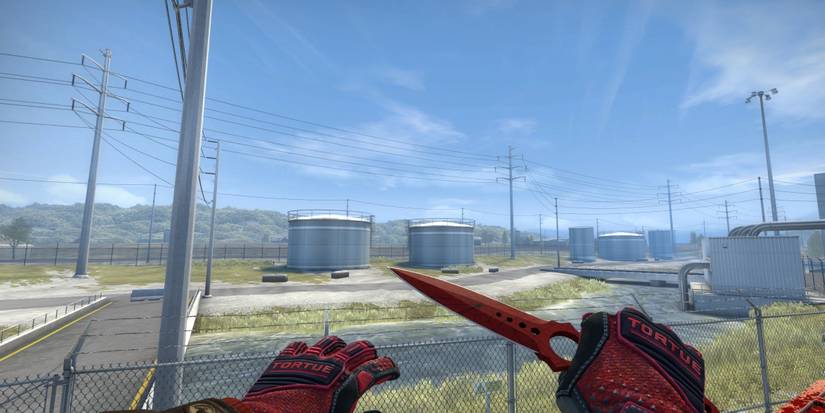 Counter Strike Global Offensive Skeleton Knife Crimson Web