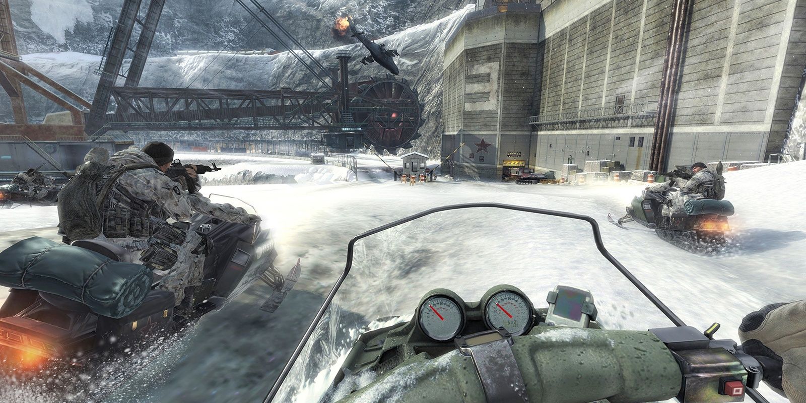 Call of Duty Modern Warfare 3 Snowmobile Spec Ops level.