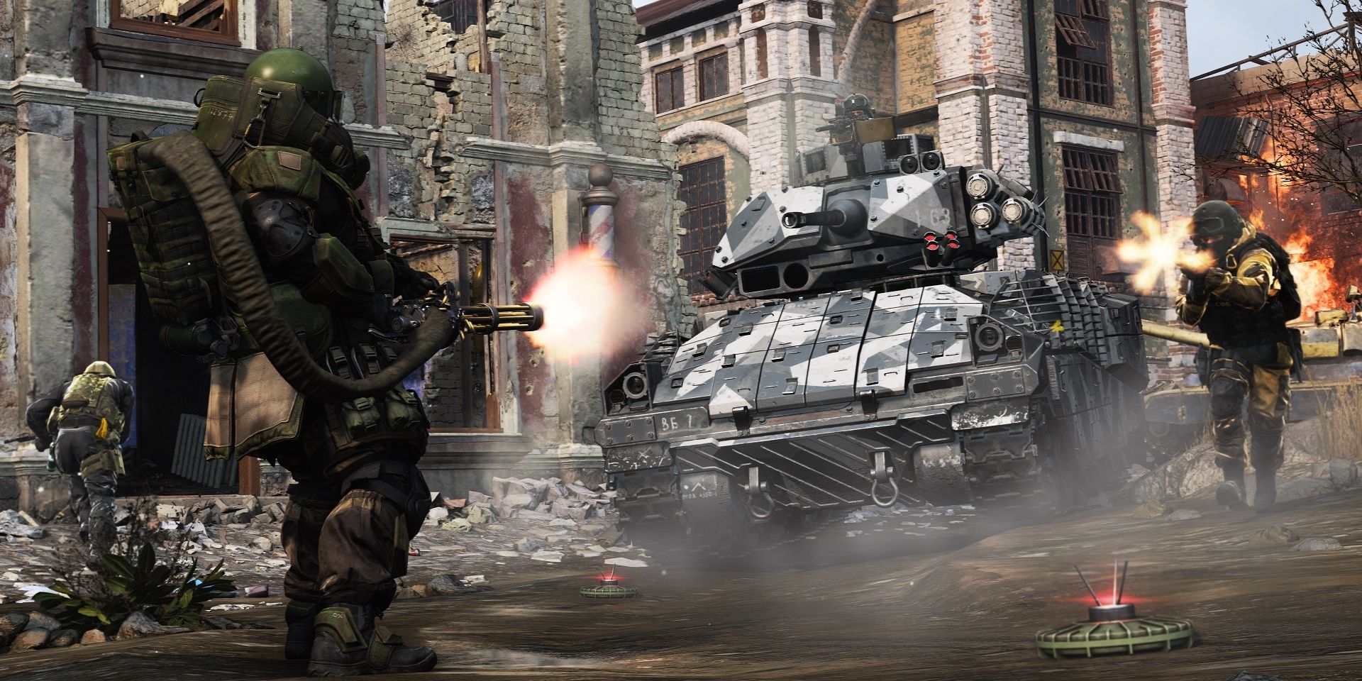 Call of Duty Modern Warfare Spec Ops Juggernaut and tank.