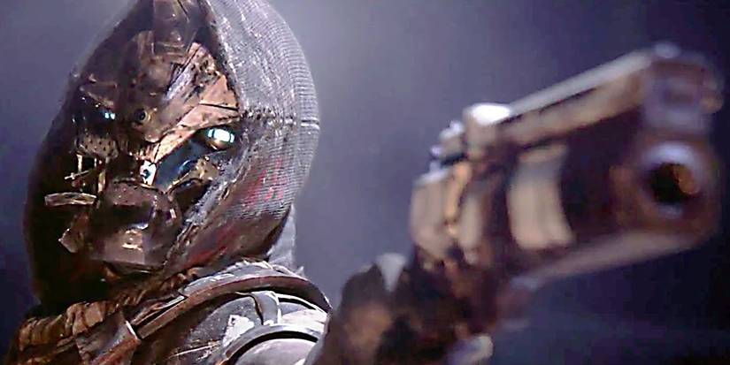 Cayde-6 Hand Cannon pointing Destiny 2