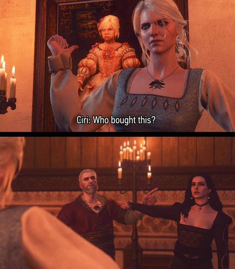 Ciri painting meme