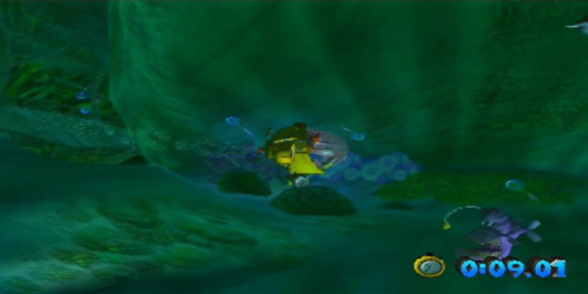 Crash in the level Coral Canyon in Crash Bandicoot: Wrath Of Cortex