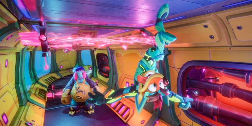 Crash Bandicoot future level in space