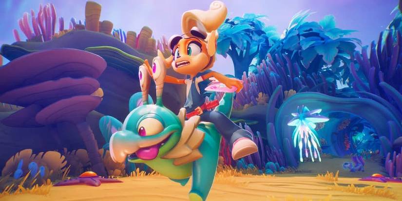 Crash landed crash bandicoot 4 riding alien