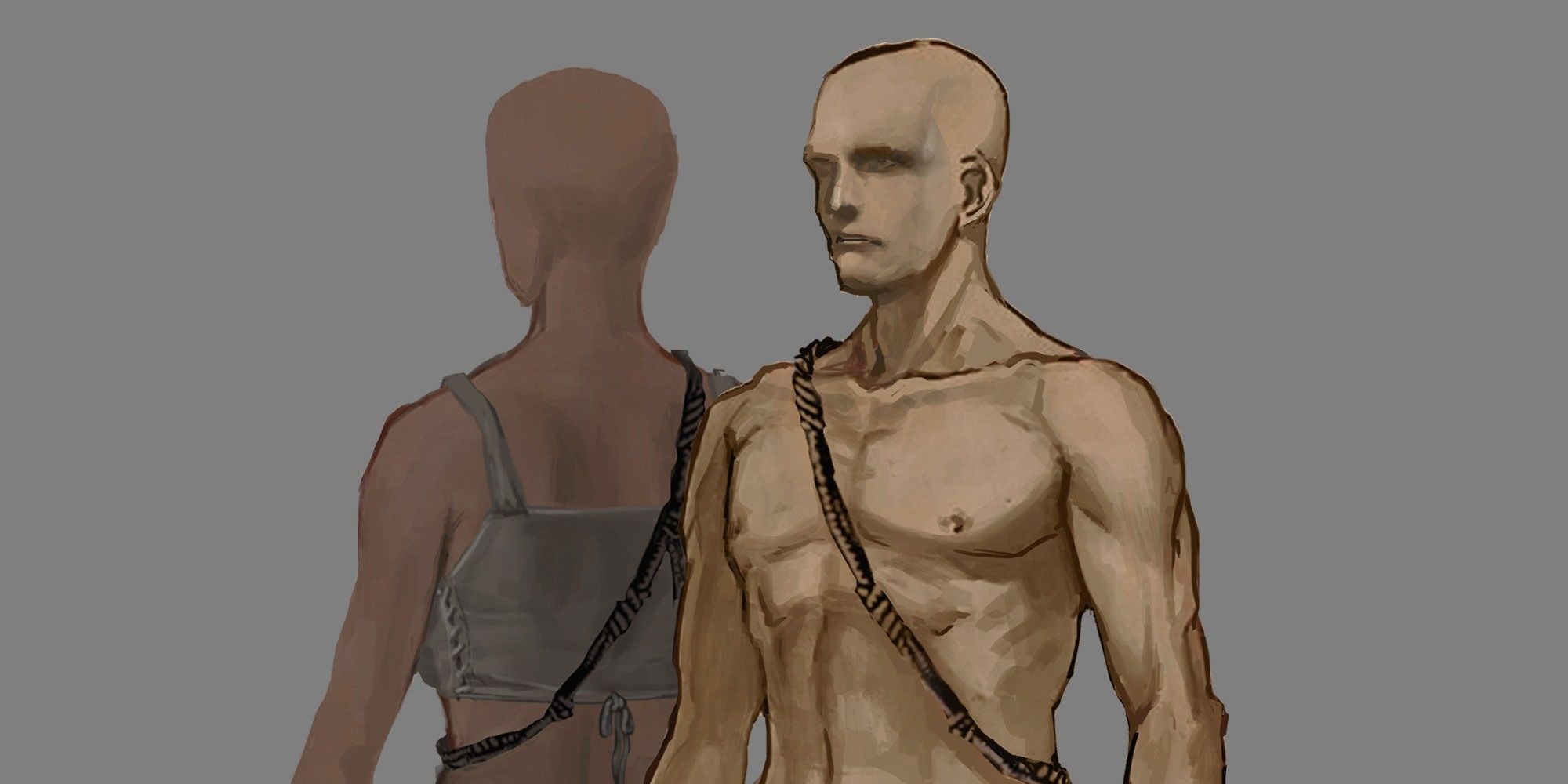 Dark Souls 3 concept art of Deprived class.