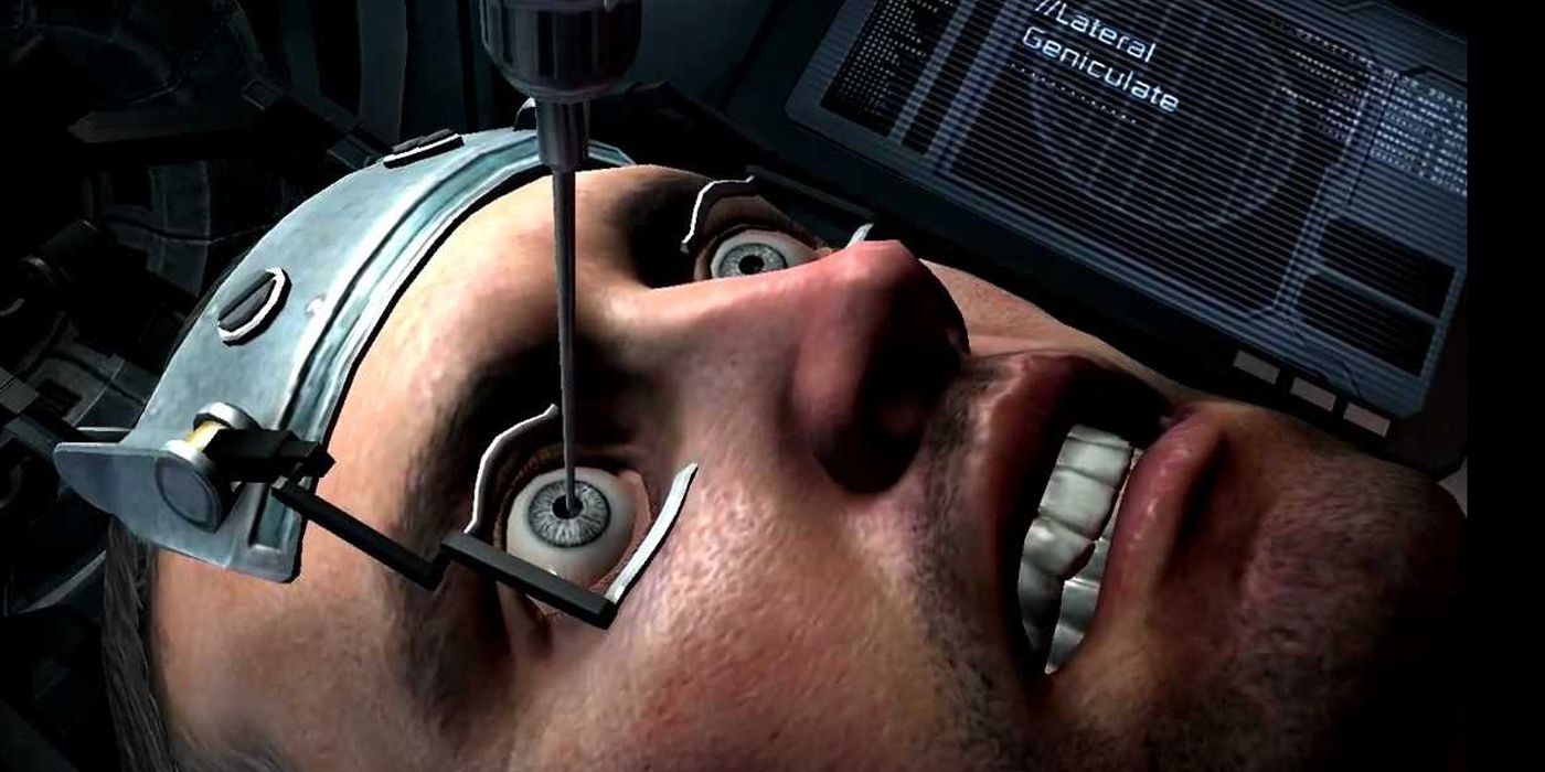 Dead Space 2 Isaac Clarke eye-poke needle