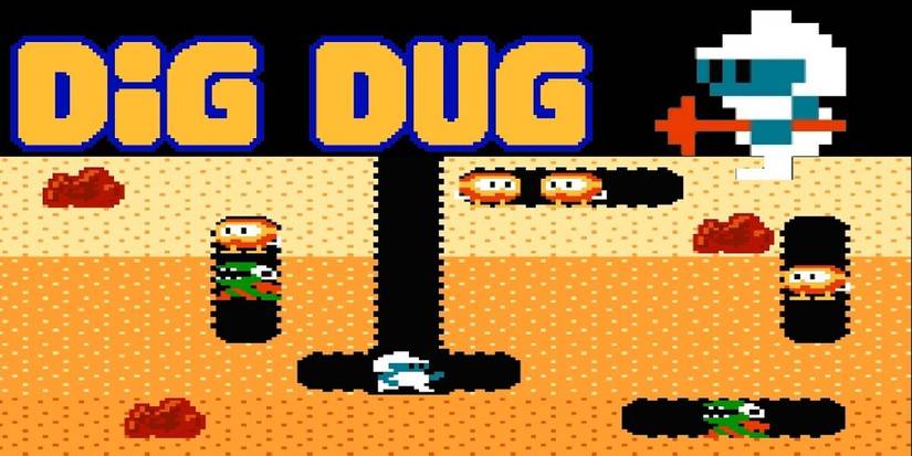 Dig Dug gameplay on the Atari 2600
