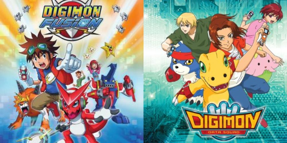 Cover art for Digimon Fusion and Data Squad anime series
