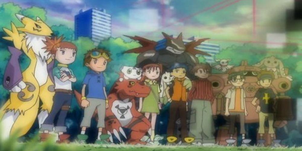 Digimon Tamers prepare to go to the Digital World