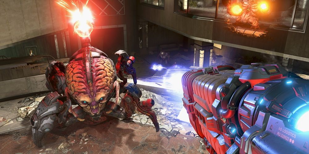 Doom Eternal Plasma Rifle Fired In Midair