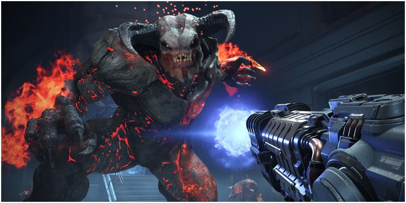 A Battle Between The Doom Slayer &amp; Baron Of Hell game