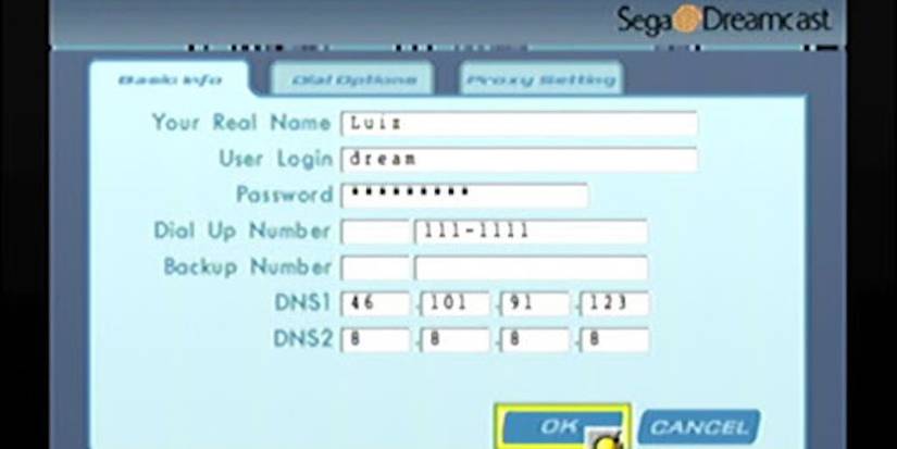 Dreamcast online connetion