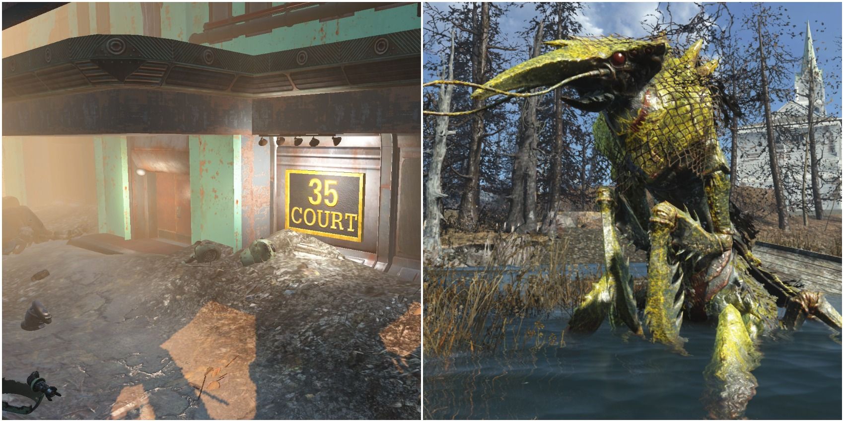Fallout 4 toughest encounters in the game including 35 Court and Enraged Fog Crawler.