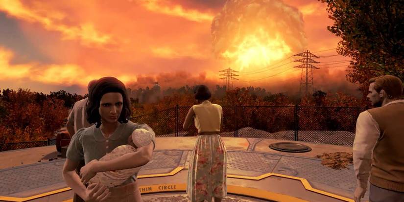 Fallout 4 Nuclear Explosion (War NEver Changes)
