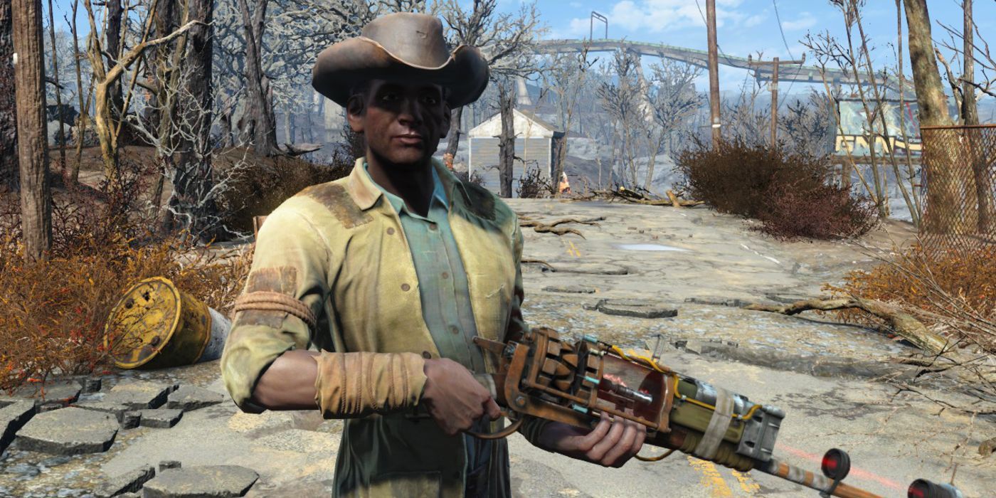 Fallout 4 Preston Garvey Impersonator With Laser Gun