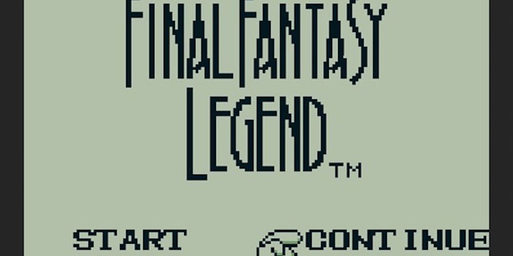 SaGa Final Fantasy Legend Title Screen
