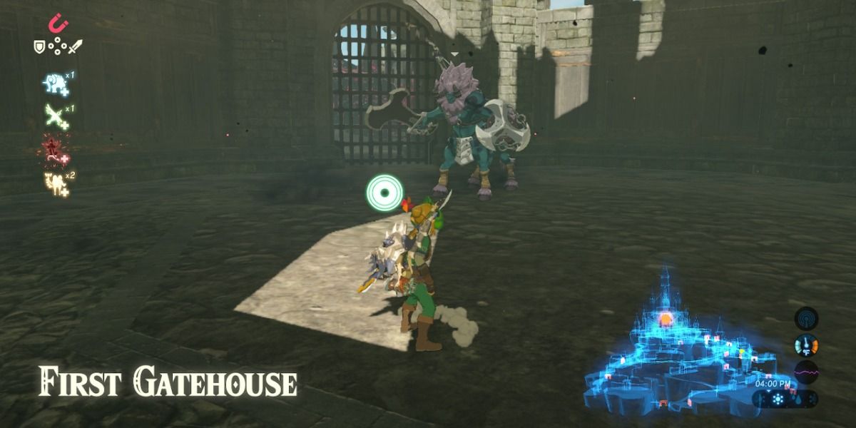 One of the gatehouses and Lynels from Breath of the Wild.