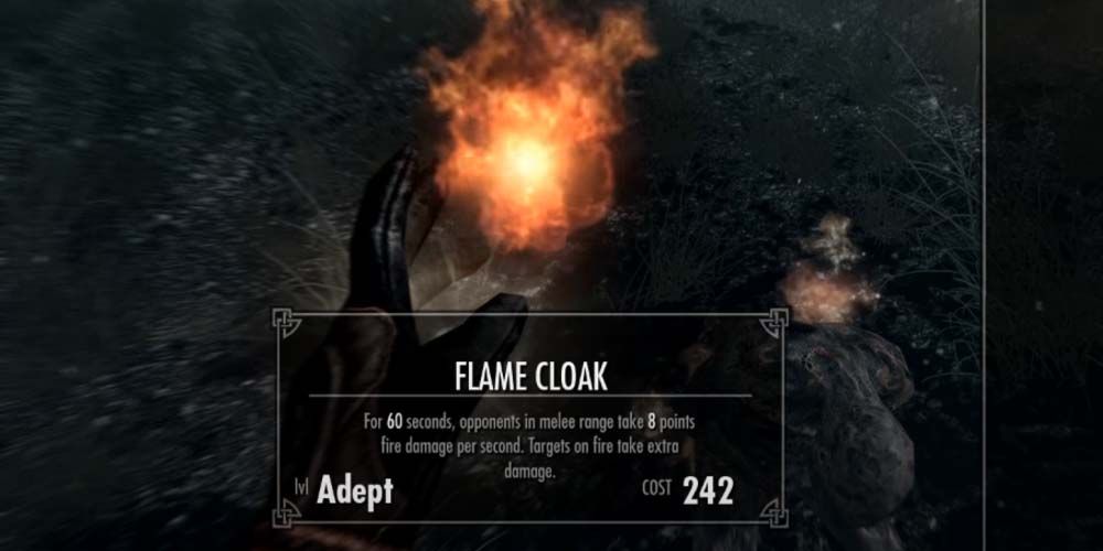 Flame Cloak Skyrim